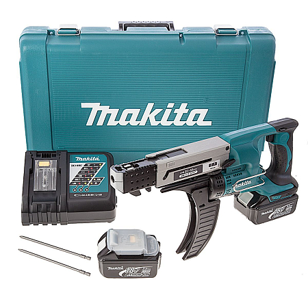 Аккумуляторный магазинный шуруповерт Makita DFR550RFE