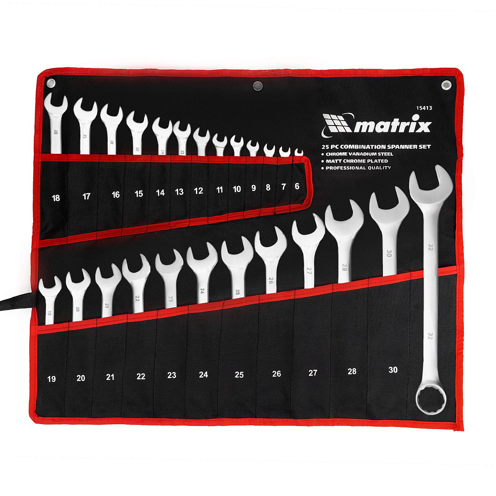 Набор ключей комбинированных Matrix 15413