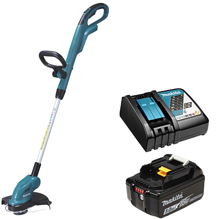 Аккумуляторный триммер Makita DUR181Z + батарея BL1850B + зарядка DC18RC