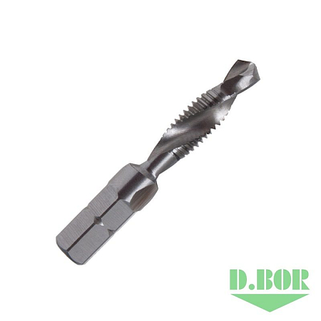 Комб. машинный метчик с зенкером, C 6,3, M10 x 1.50 D.BOR W-050-9G81M10-1502D