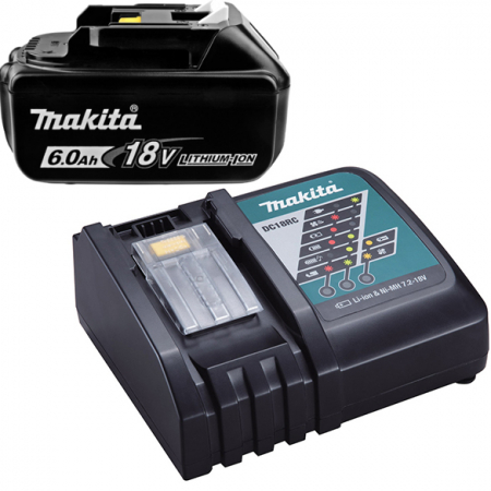 Аккумуляторная батарея + зарядное устройство Makita 191A28-6 (DC18RC + BL1860B)