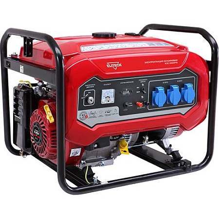 Генератор бензиновый Elitech БЭС 6500РМ