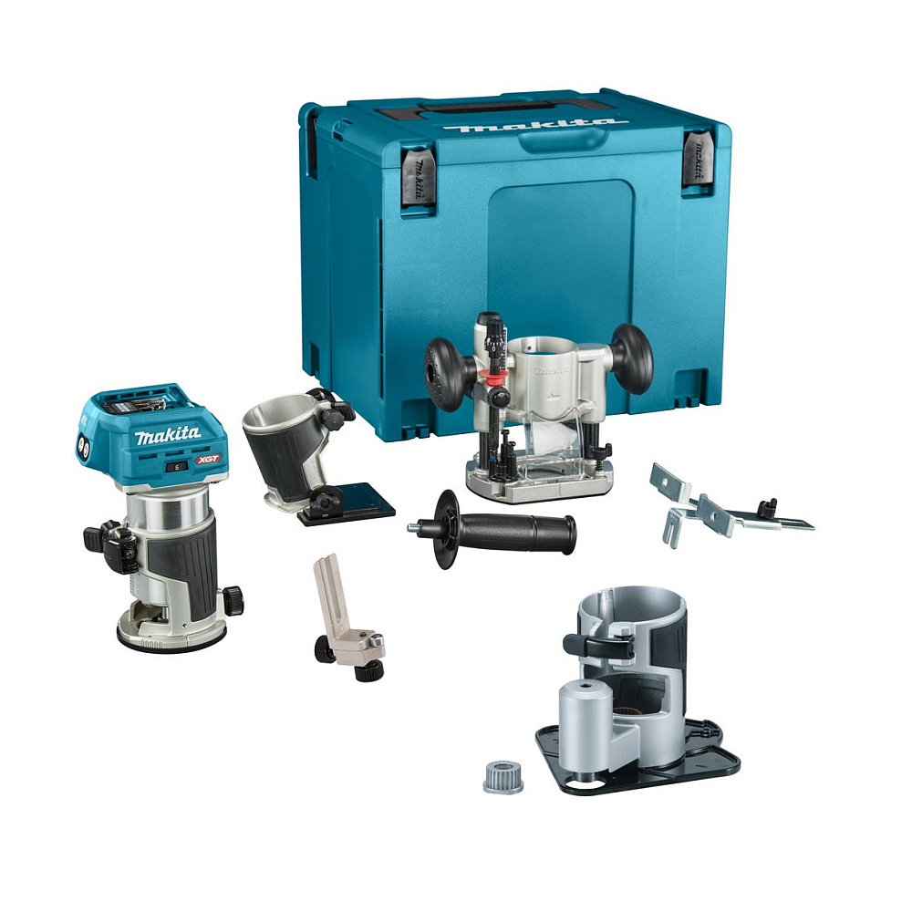 Аккумуляторный кромочный фрезер XGT Makita RT001GZ19