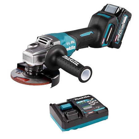 Аккумуляторная угловая шлифмашина Makita XGT GA013GZ + аккумулятор 2,5 Ач (BL4025) и быстрое зарядное устройство (DC40RA) в подарок