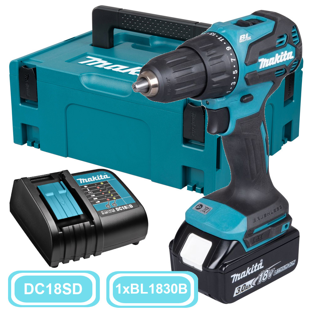 Ударная дрель-шуруповерт Makita DHP490SF1J