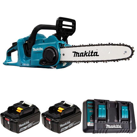 Аккумуляторная цепная пила Makita DUC303Z + батарея BL1850B 2шт + зарядка DC18RD