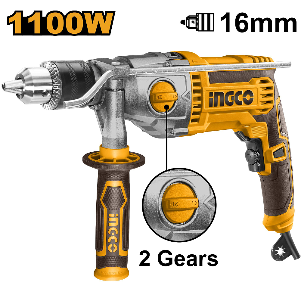 Электрическая дрель ударная SUPER INGCO ID211008