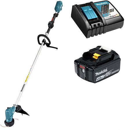 Аккумуляторный триммер Makita DUR190LZX3 + батарея BL1840B + зарядка DC18RC