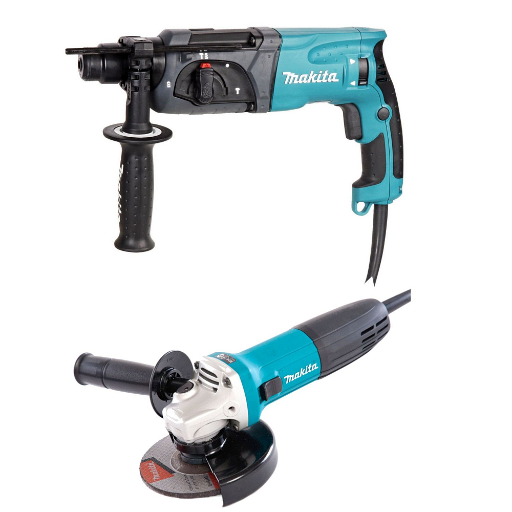 Набор инструмента Makita DK0120 (перфоратор, УШМ)