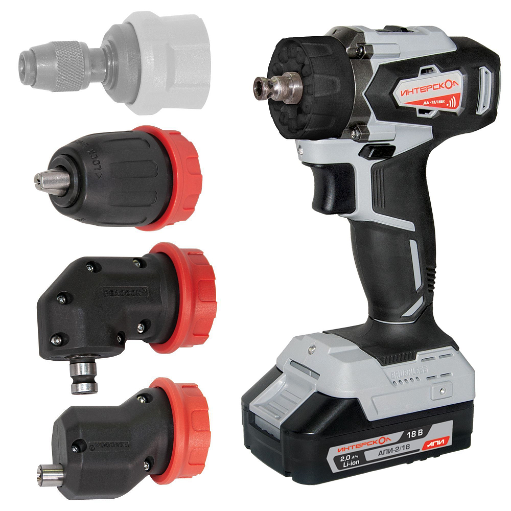 Аккумуляторная дрель-шуруповерт Интерскол ДА-13/18ВК Комби (575.2.2.78)