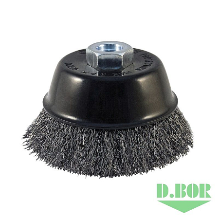 Щётка чашечная гофрированная для УШМ, METAL Standard, 125xМ14 - S0.30 - RPM 6500 D.BOR D01-MS-125-M14-030