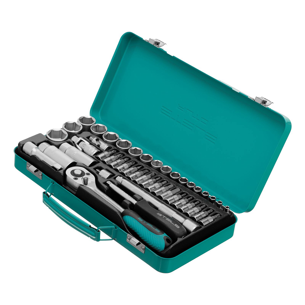 Набор торцевых головок с трещоткой Stels 13575