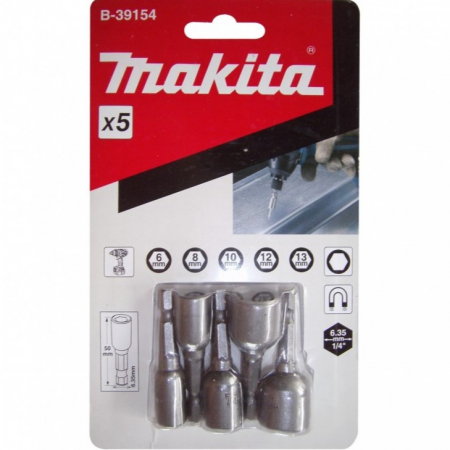 Магнитные торцевые ключи Makita B-39154 5шт