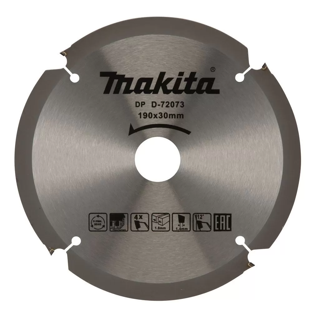 Пильный диск,190x30x1.4x4T Makita D-72073