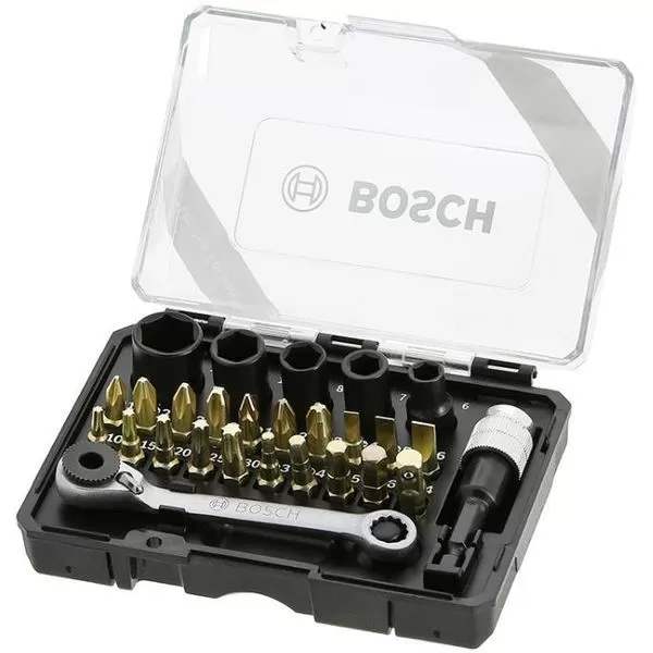 Набор бит и трещотка Bosch 2607017459