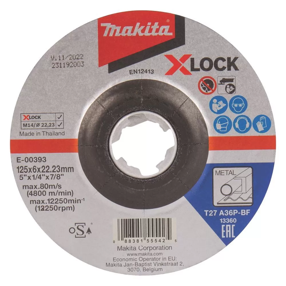 Абразивный шлифовальный диск X-LOCK Makita E-00393